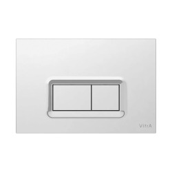 Vitra  Loop R plaque de déclenchement double touche, chrome (740-0680)