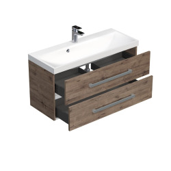 Meuble de salle de bain avec vasque Naturel Cube Way 100x40 cm chêne Wellington (CUBE2100ZDW)