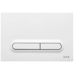 Vitra  Loop T Plaque de déclenchement double touche, blanc brillant (740-0700)