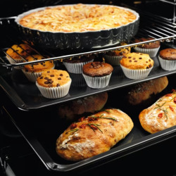  Four encastrable Série 600 72 l, nettoyage facile AquaClean, cuisson sur plusieurs niveaux, 8 fonctions cuisson (EOF3H40X)