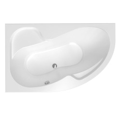 Siko 170x100 cm Fortuna Plus baignoire asymétrique, sans pieds, blanc, positionnement gauche (FO1700LPLUS)