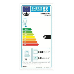  Beyond Four encastrable 72L, 8 fonctions cuisson, Aeroperfect 3D, nettoyage vapeur SteamShine, sécurité enfant (BBIM12300X)