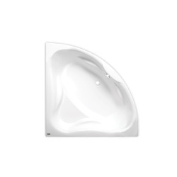 Siko 150x150 cm Royale baignoire d'angle en acrylique, gauche et droite, sans pieds, blanc (RO1500NEW)