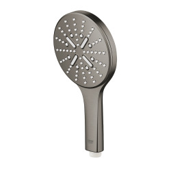 Grohe Rainshower Smartactive 130 Douchette 3 jets, Hard Graphite brossé (26574AL0)