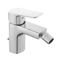 Optima Cube Way by Siko Mitigeur bidet avec bec chromé et tirette, chrome (CU235)