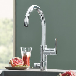 Blue Pure Eurosmart Kit de démarrage + Mitigeur col de cygne, Chromé (30383000)