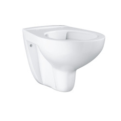 Pack WC Bâti support Grohe Rapid SL + Cuvette sans bride Grohe Bau Ceramic, Blanc + plaque de déclenchement: Chrome (39586000)