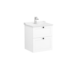 Meuble de salle de bain avec lavabo Vitra Root 60x67x46 cm blanc mat (ROOTC60WINTC)