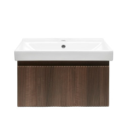 Meuble de salle de bain avec lavabo SAT Evolution 58x30x44,8 cm noyer mat (SATEVO60NAU1)
