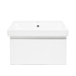 Meuble de salle de bain avec lavabo SAT Evolution 58x30x44,8 cm blanc mat (SATEVO60WMU1)