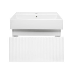 Meuble de salle de bain avec lavabo SAT Evolution 58x30x44,8 cm blanc mat (SATEVO60WMU2)