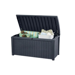 Borneo 416L Coffre de rangement 129,5 x 70 x 62,5 cm, Anthracite (230414)