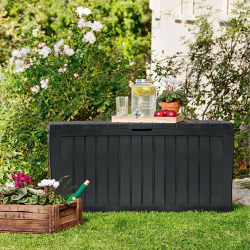 Marvel plus 270L Coffre de rangement 117 x 45 x 57 cm, Anthracite (230417)