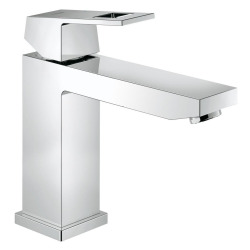 Eurocube Set Mitigeur monocommande 1/2" Lavabo Taille M +  Bonde clic clac Grohe pour lavabo avec trop-plein (23446000-CLICCLAC)