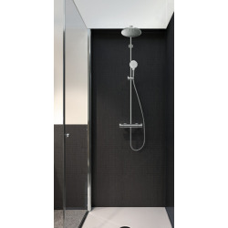 Showerpipe Crometta S 240 Colonne de douche 1jet avec mitigeur thermostatique EcoSmart (HG-27268000)