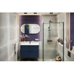 Meuble de salle de bain avec lavabo Vitra Root 100x67x46 cm bleu mat (ROOTC100BINTC)