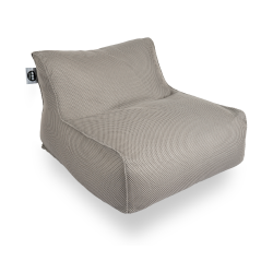 Soo Santaï Daddy Cool fauteuilxL 100x 90x 70cm interieur & exterieur flottant, dehoussable et resistant aux UV, Gris, sans polystyrène