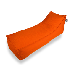 Soo Santaï Relax Sis chaise longue 160x70x35 interieur & exterieur flottante, dehoussable et resistante aux UV, Orange, sans polystyrène