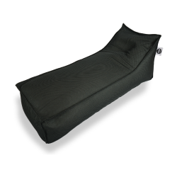 Soo Santaï Relax Sis chaise longue 160x70x35 interieur & exterieur flottante, dehoussable et resistante aux UV, Noir, sans polystyrène