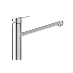 Porcher Kheops mitigeur de cuisine monotrou, longueur de bec 222 mm, 12 l/min, Chrome (D2631AA)