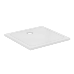 Porcher Okyris+ 80x80cm receveur de douche ultra plat 4 cm en grès, Blanc (P0202YK)