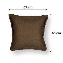 Coussin piscine flottant 65 × 65 × 25 cm intérieur / extérieur AVEC billes de polystyrène – Brun (CF6565-5-SET)