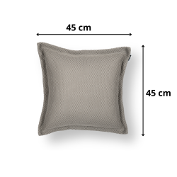 Coussin piscine flottant 45x45 cm gris – billes incluses (à remplir) – intérieur / extérieur (SCF4545-1-SET)