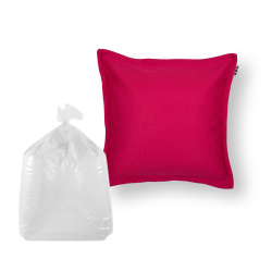Soo Santaï Set Small Cushion Floating coussin flottant + polystyrène 45x45x25cm, résistant aux UV, Rose