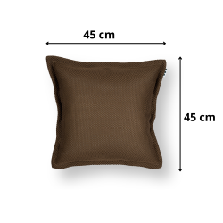 Coussin piscine flottant 45x45 cm brun – billes incluses (à remplir) – intérieur / extérieur (SCF4545-5-SET)