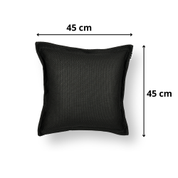 Coussin piscine flottant 45x45 cm noir – billes incluses (à remplir) – intérieur / extérieur (SCF4545-7-SET)