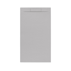 Swiss Aqua Technologies Fusion Receveur de douche 140x90cm en marbre coulé avec siphon, Gris (SATFU14090GRP-S)