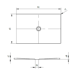  by Kaldewei Receveur de douche carré 80x80 cm acier émaillé, blanc (SATSVFEEL80Q)