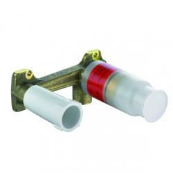  BOZZ Kit Mitigeur lavabo mural 2 trous à encastrer + Corps à encastrer pour mitigeur de lavabo 2 trous, noir mat (382453976-C)