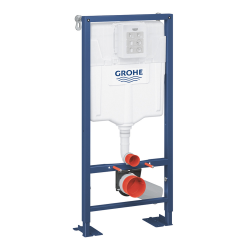  Pack WC Bâti-support autoportant Solido + Cuvette sans bride Cersanit + Abattant SoftClose + Plaque chrome (AUTOPORTANTMILLE.2)