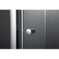 SAT PROJECT  Porte de douche 120x185cm coulissante avec profilé chrome brillant (SATPROMUD120CRT)