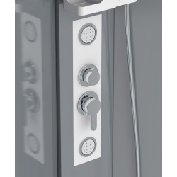 SATBOX Cabine 90x90cm quart de cercle chrome brillant (SATPROBOXS90CRT)