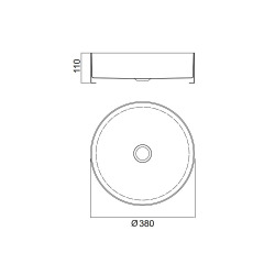 Timeless Vasque à poser en Acier inoxydable, 38 x 38 x 11 cm sans trop-plein + Bonde, or brossé