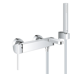 GROHE Plus Mitigeur bain/douche 1/2" + Set de douche, chrome (G33547003)