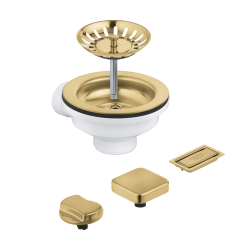  Kit vidage avec excentreur pour évier à 1 cuve, or (G40996GN0)