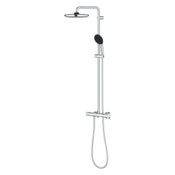  Vitalio Start System 250 Colonne de douche avec mitigeur thermostatique + Douche de tête + Douchette 2 jets, chrome (G26677001)