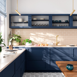  Timeless Évier de cuisine sous plan inox 304, 1 bac , 68x45x21 cm, Or brossé PVD