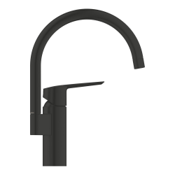 Grohe Start mitigeur monocommande évier bec en C, noir mat (G304692430)