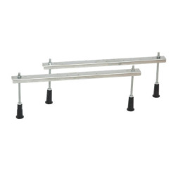 140x95 cm Laguna Luiza baignoire d'angle gain de place, avec pieds, acrylique, gauche, blanc (LU1400L-SET)