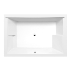 Dupla 180x120 cm Baignoire rectangulaire orientation gauche et droite en acrylique, blanc (13611)