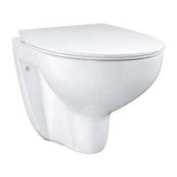 Grohe Bau Ceramic ensemble WC suspendu sans bride + abattant SoftClose en Duroplast, blanc (G39899000)