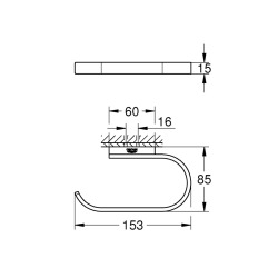 Selection Toilet Paper Holder w/o cover