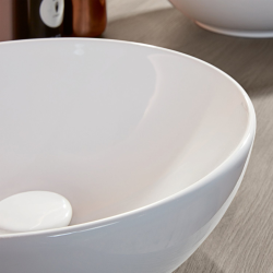 Loop & Friends Vasque à poser, 380 x 380 x 120 mm, Blanc, avec trop-plein, non meulé (4A450001)