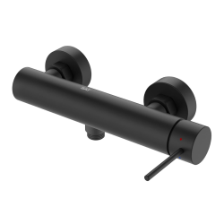 Aurum mitigeur de douche mural 150 mm à levier sans set de douche, noir mat (SATBAUR268C)