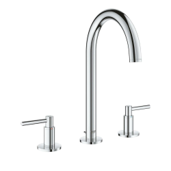  Atrio Mélangeur 3 trous 1/2" Lavabo Taille M, Chromé (20009003)