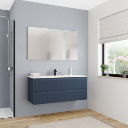 Ceramia meuble de salle de bain 120 cm, bleu foncé (CERAMIA-3DB120)
